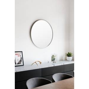 Wandspiegel Hub I EVA / Stahl / Gummi - Grau - Durchmesser: 94 cm