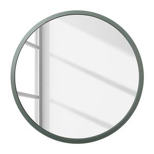 Wandspiegel Hub I staal - Groen - Diameter: 61 cm