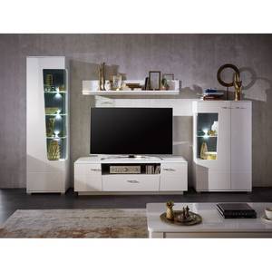 Vitrine Cabarita I Blanc brillant / Gris brillant