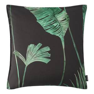 Housse de coussin Evergreen Coton - Noir / Vert