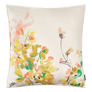 Housse de coussin Malby Coton - Blanc / Jaune