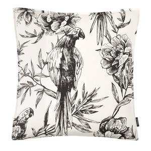 Housse de coussin Parrot Coton - Blanc / Noir