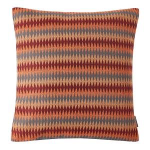 Housse de coussin Texada Tissu - Orange / Bleu