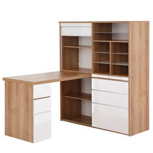 Bureau Mini-Office Jale Blanc brillant