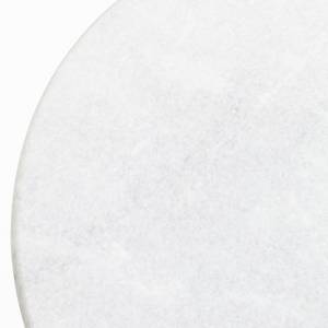 Beistelltisch Souk II Marmor / Aluminium - Marmor Weiß / Messing