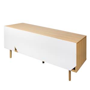 Sideboard Noa I Weiß / Steingrau - Eiche