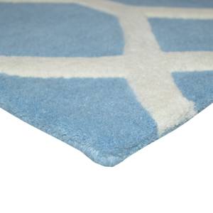 Laagpolig vloerkleed Limoges II wol - Lichtblauw - 160 x 230 cm