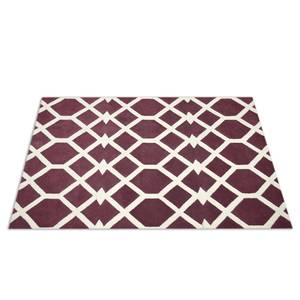 Tapis Limoges II Laine - Rouge Bordeaux - 140 x 200 cm