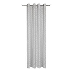 Rideaux à œillets Sebi Tissu - Gris