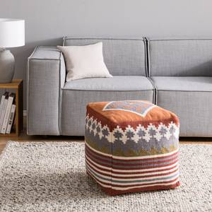 Pouf Mara Laine / Coton - Multicolore