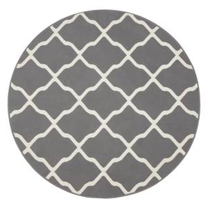 Tapis Mesh Tissu - Gris / Crème - Diamètre : 200 cm