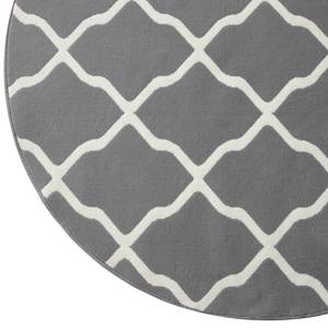 Tapis Mesh Tissu - Gris / Crème - Diamètre : 200 cm