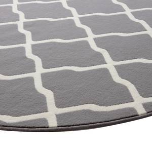 Tapis Mesh Tissu - Gris / Crème - Diamètre : 140 cm