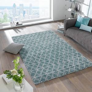 Tapis épais Cameo Fibres synthétiques - Bleu pétrole