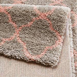 Tapis épais Luna Fibres synthétiques - Taupe / Saumon - 200 x 290 cm