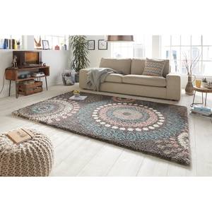 Tapis épais Globe Fibres synthétiques - Taupe / Saumon - 200 x 290 cm