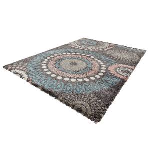 Tapis épais Globe Fibres synthétiques - Taupe / Saumon - 200 x 290 cm