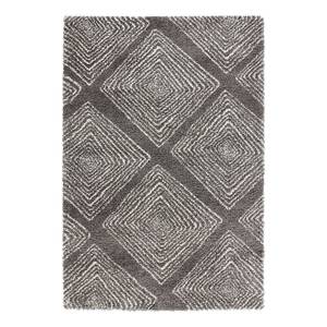 Tapis épais Wire Fibres synthétiques - Taupe / Blanc - 160 x 230 cm