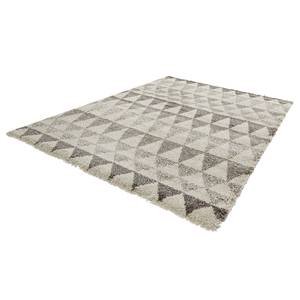 Tapis épais Triangle Fibres synthétiques - Crème / Taupe - 200 x 290 cm