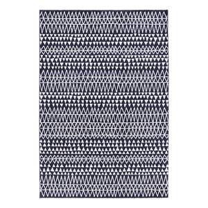 Kurzflorteppich Scandinavian Kunstfaser - Schwarz / Weiß - 80 x 150 cm