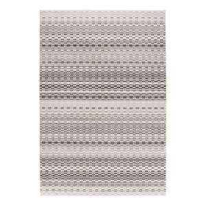 Laagpolig vloerkleed Shiver kunstvezels - Crèmekleurig/Grijs - 120 x 170 cm