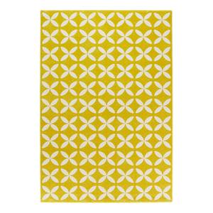 Tapis Cross Fibres synthétiques - Jaune moutarde - 120 x 170 cm