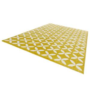 Tapis Cross Fibres synthétiques - Jaune moutarde - 120 x 170 cm