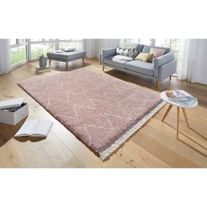 Tapis épais Ruby Fibres synthétiques - Rose - 160 x 230 cm