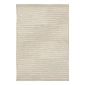 Laagpolig vloerkleed Hazel kunstvezels - Licht beige - 80 x 125 cm