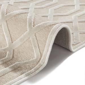 Laagpolig vloerkleed Caine kunstvezels - Licht beige - 200 x 300 cm