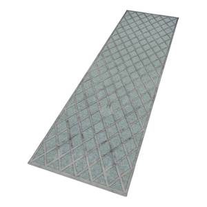 Tapis de couloir Danton Fibres synthétiques - Bleu Gris