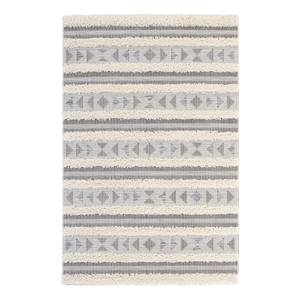 Tapis intérieur / extérieur Azrou Fibres synthétiques - Crème / Gris clair - 77 x 150 cm