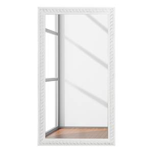 Miroir Atenas I Paulownia massif - Blanc vintage - Hauteur : 132 cm