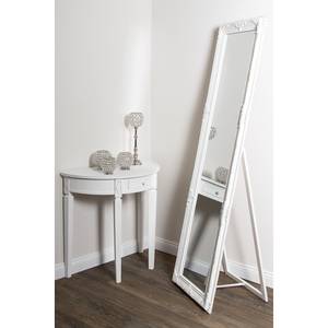 Miroir en pied Contulmo Paulownia massif - Blanc vintage