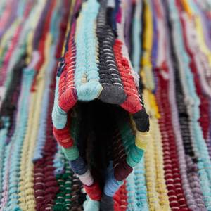 Wollen vloerkleed Multi katoen - meerdere kleuren - 70 x 140 cm