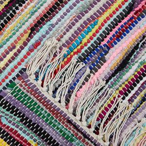 Wollen vloerkleed Multi katoen - meerdere kleuren - 90 x 160 cm