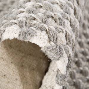 Tapis en laine Skive Coton / Laine - Taupe - 65 x 130 cm