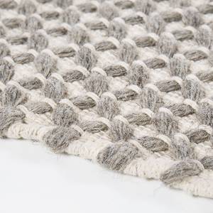 Tapis en laine Skive Coton / Laine - Taupe - 65 x 130 cm