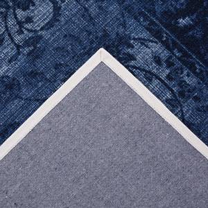 Kurzflorteppich Patina Polyamid - Blau - 80 x 150 cm