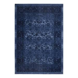 Laagpolig vloerkleed Patina polyamide - Blauw - 80 x 150 cm