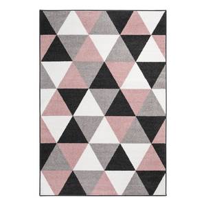 Tapis Salamanca Polypropylène - Vieux rose / Gris - 160 x 235 cm