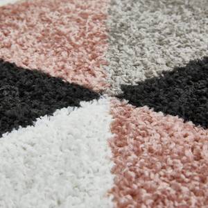 Tapis Salamanca Polypropylène - Vieux rose / Gris - 120 x 170 cm