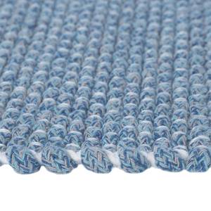Tapis en laine Wohnidee Liv Coton - Bleu clair - 70 x 140 cm