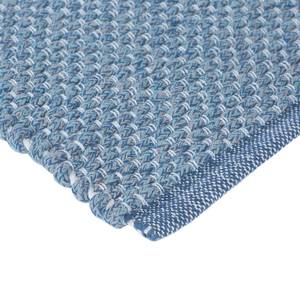 Wollen vloerkleed Woonidee Liv katoen - Lichtblauw - 70 x 140 cm