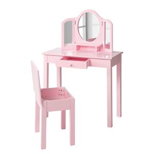 Coiffeuse et tabouret Roba (2 éléments) Rose