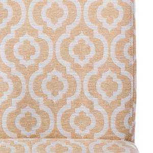 Chaises capitonnées Nella (lot de 2) Tissu / Chêne massif - Beige / Chêne