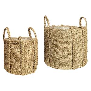 Paniers La Serena (lot de 2) Fibres naturelles - Marron clair