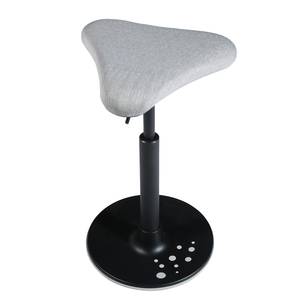 Bürohocker Sitness H1 Webstoff / Kunststoff - Lichtgrau