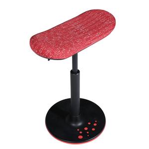 Bürohocker Sitness H2 Webstoff / Kunststoff - Rot