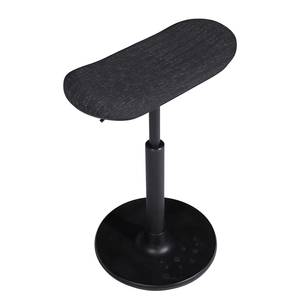 Tabouret de bureau Sitness H2 Tissu - Noir